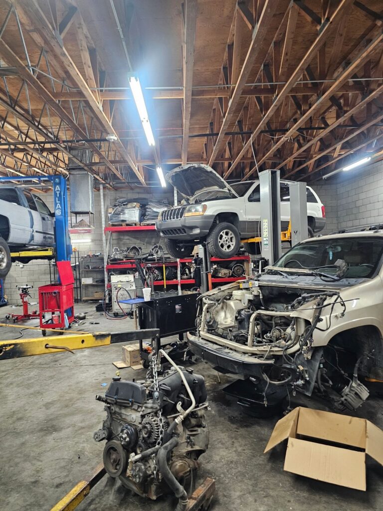 Service bays at Sun West Transmissions