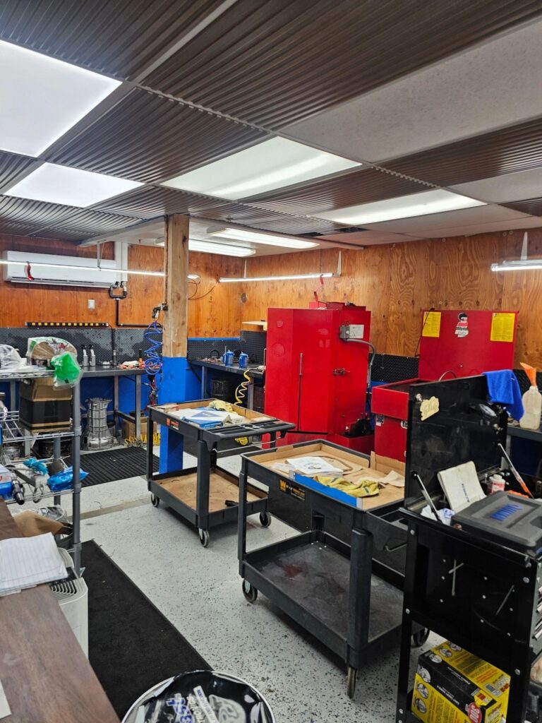 Sun West transmission rebuild room
