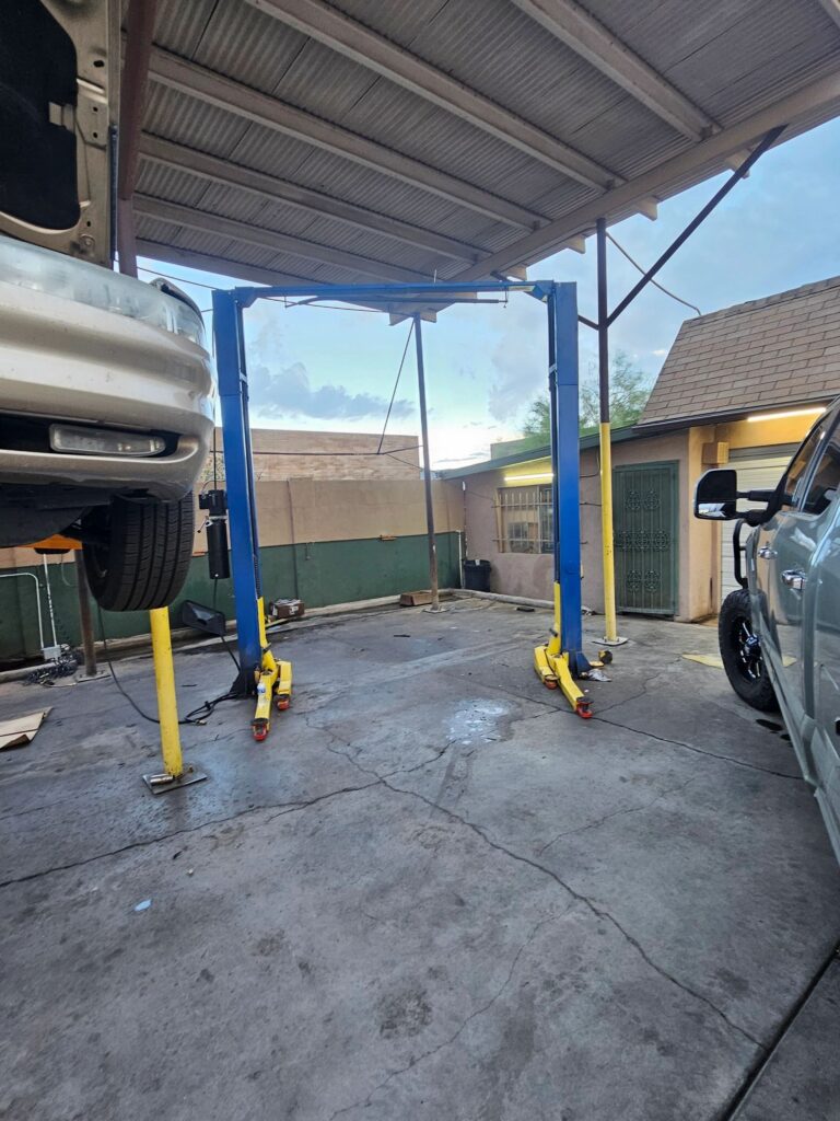 Sun West shop yard