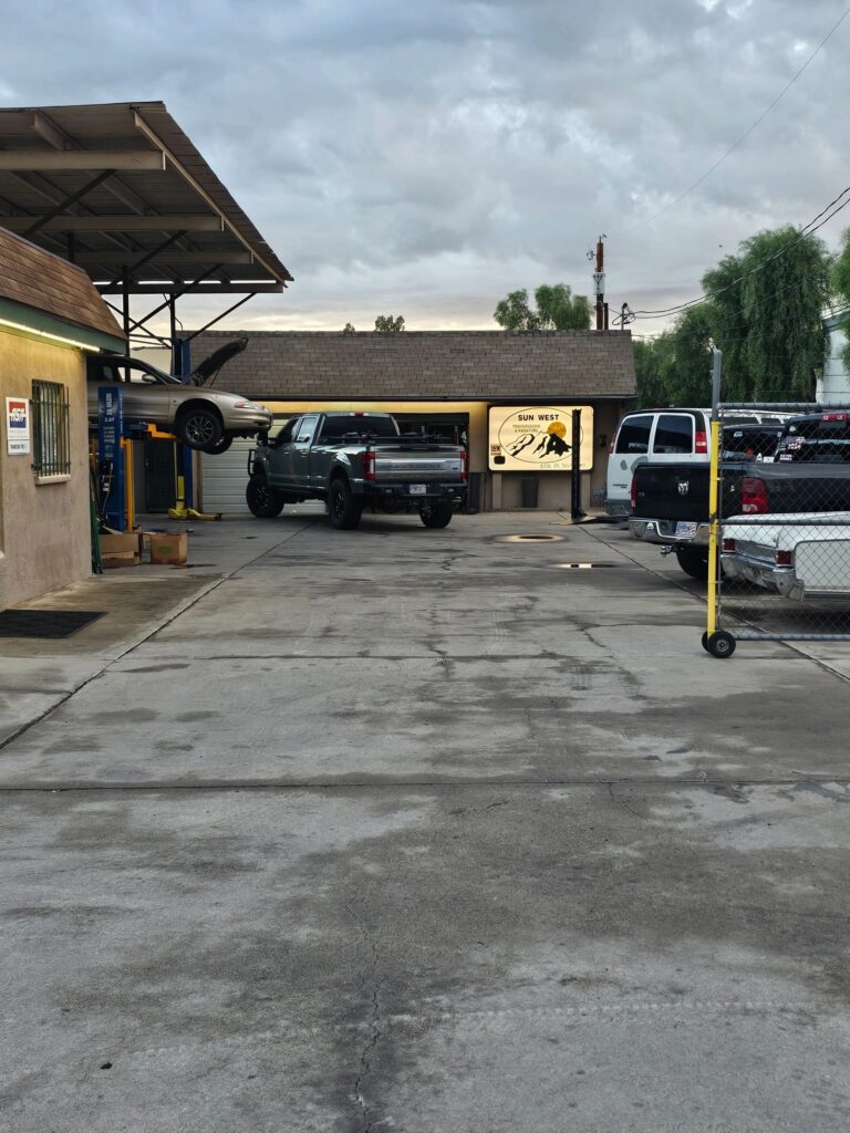 Sun West Transmissions shop yard