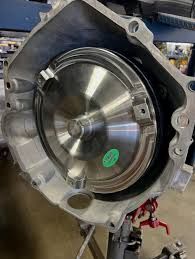 Automotive transmission component ready for inspection
